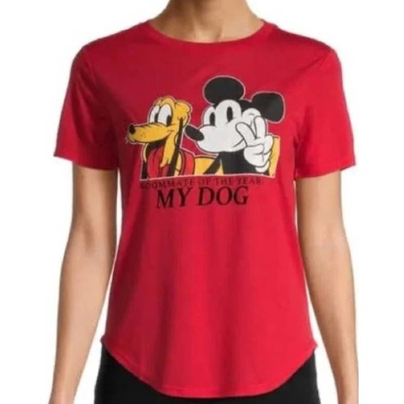 Tops - Disney Mickey and Pluto NWT Shirt- Size M (7/9)
